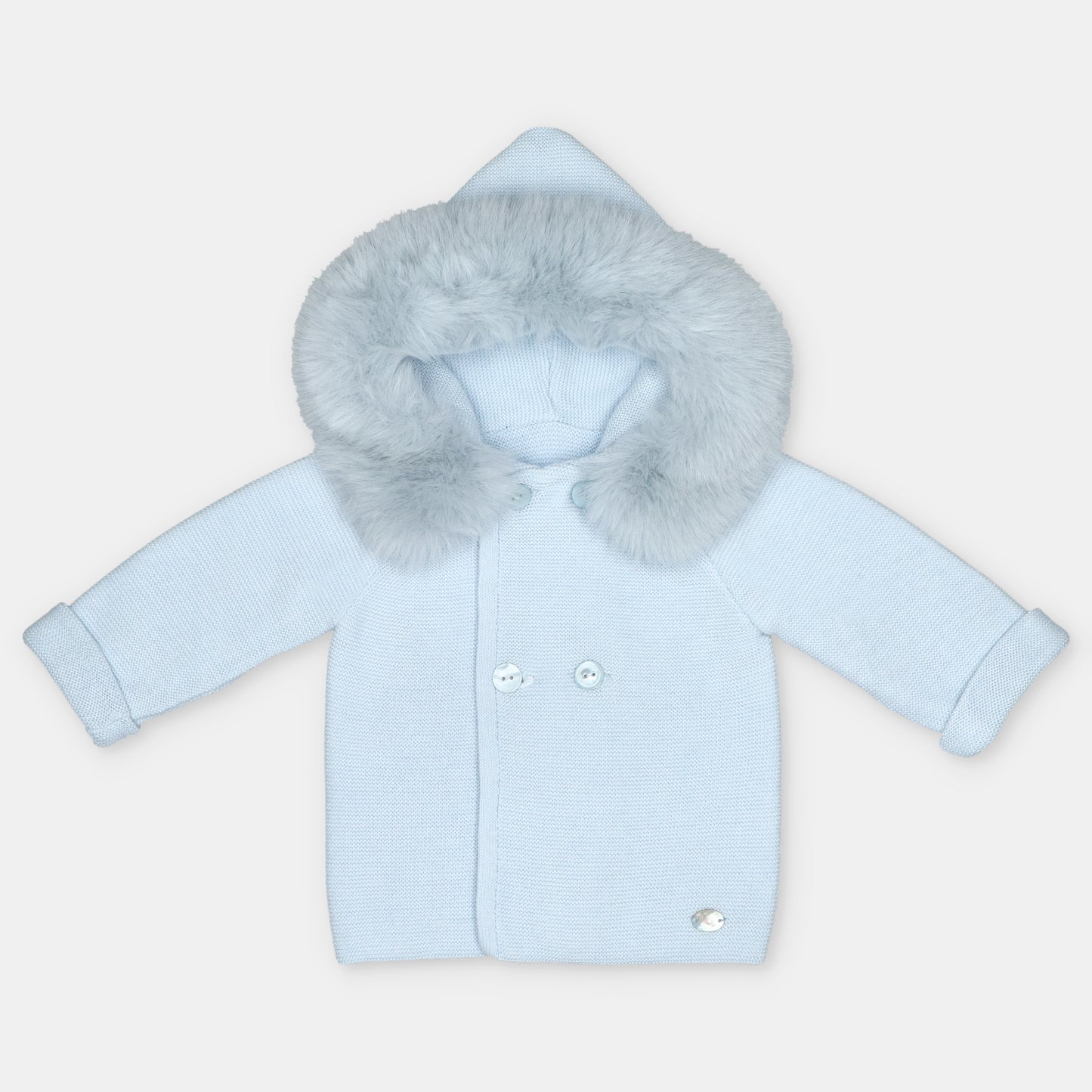 Martin Aranda Fur Hooded Knit Jacket