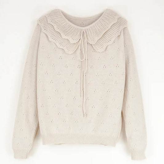 Popelin LS Collared Sweater