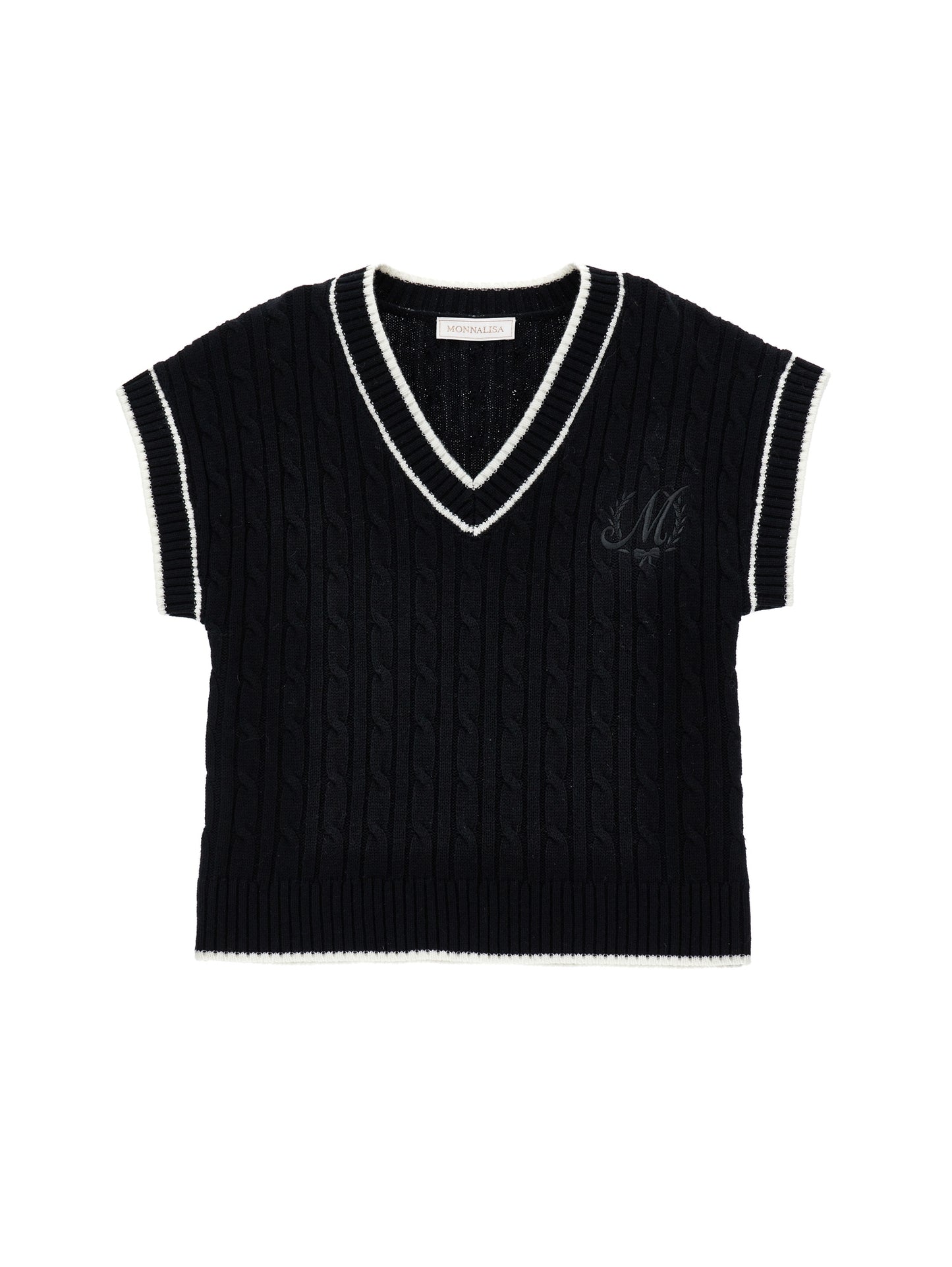 Monnalisa V-Neck Knit Sweater | Tuesday's Child