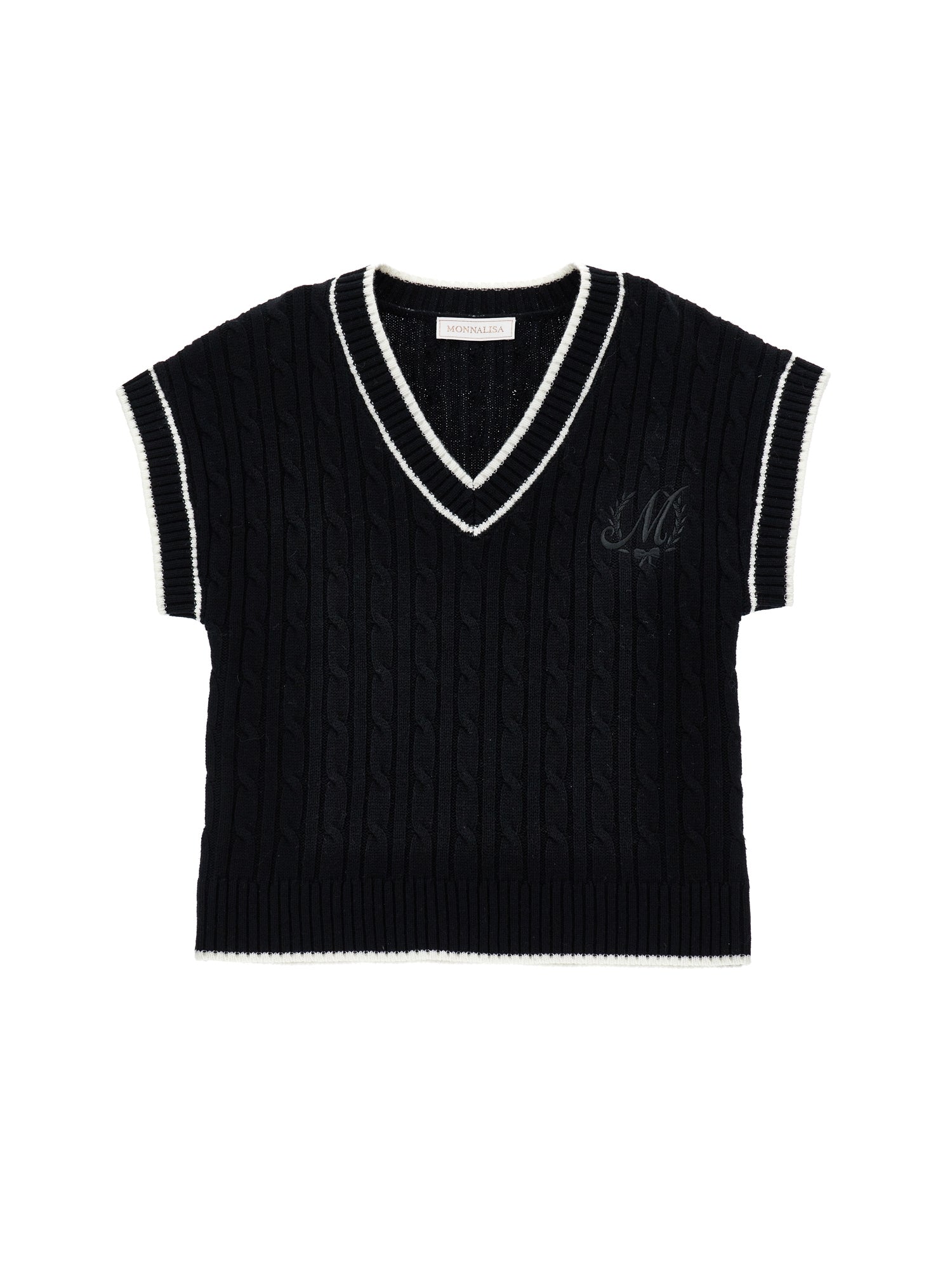 Monnalisa V-Neck Knit Sweater | Tuesday's Child