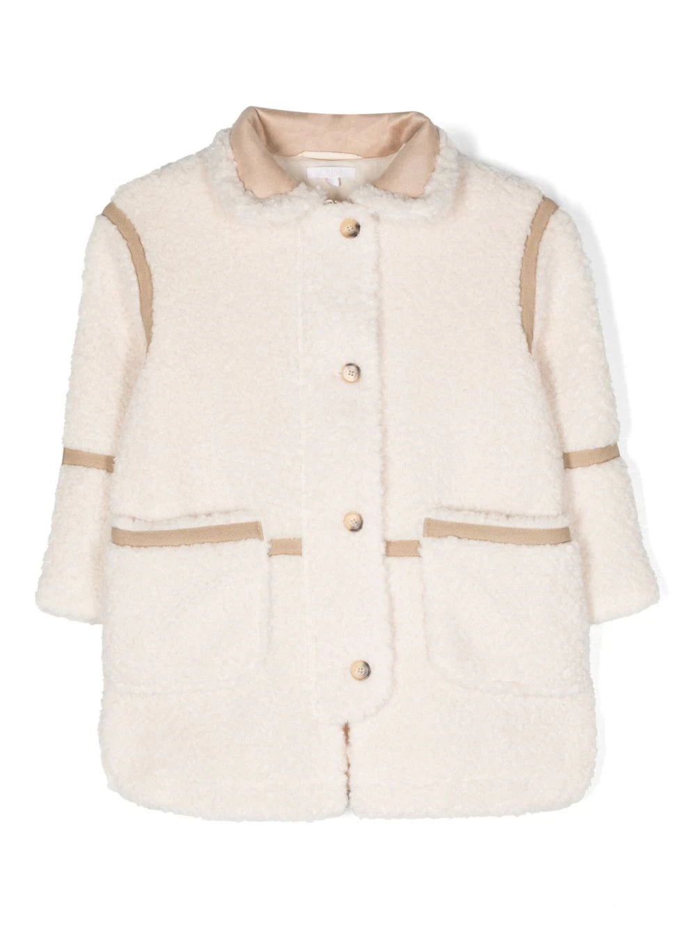 Chloe Sherpa Front Pockets Coat