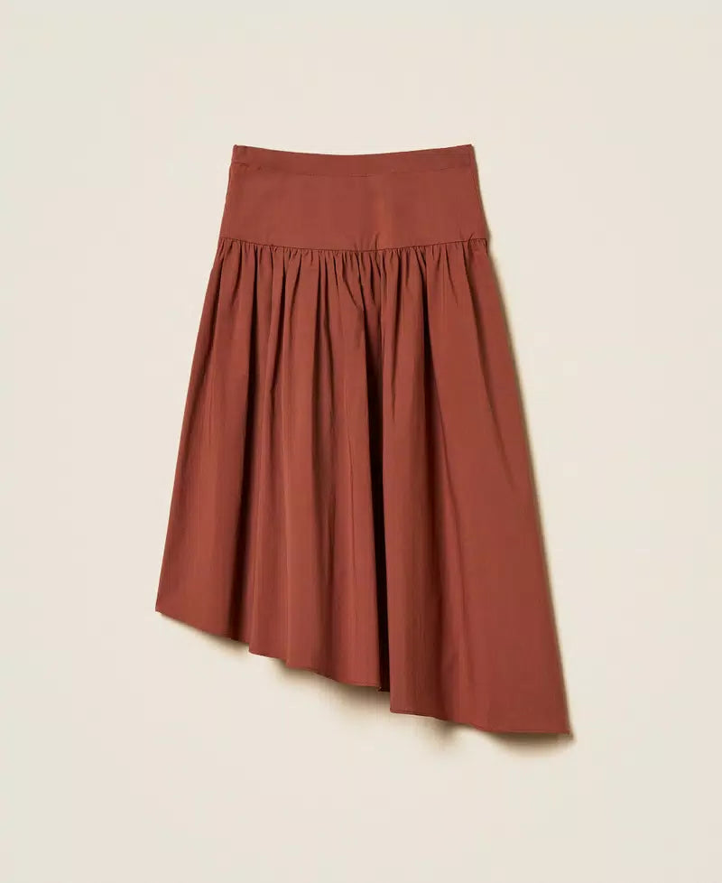 Twinset Bow Detail Cotton Skirt