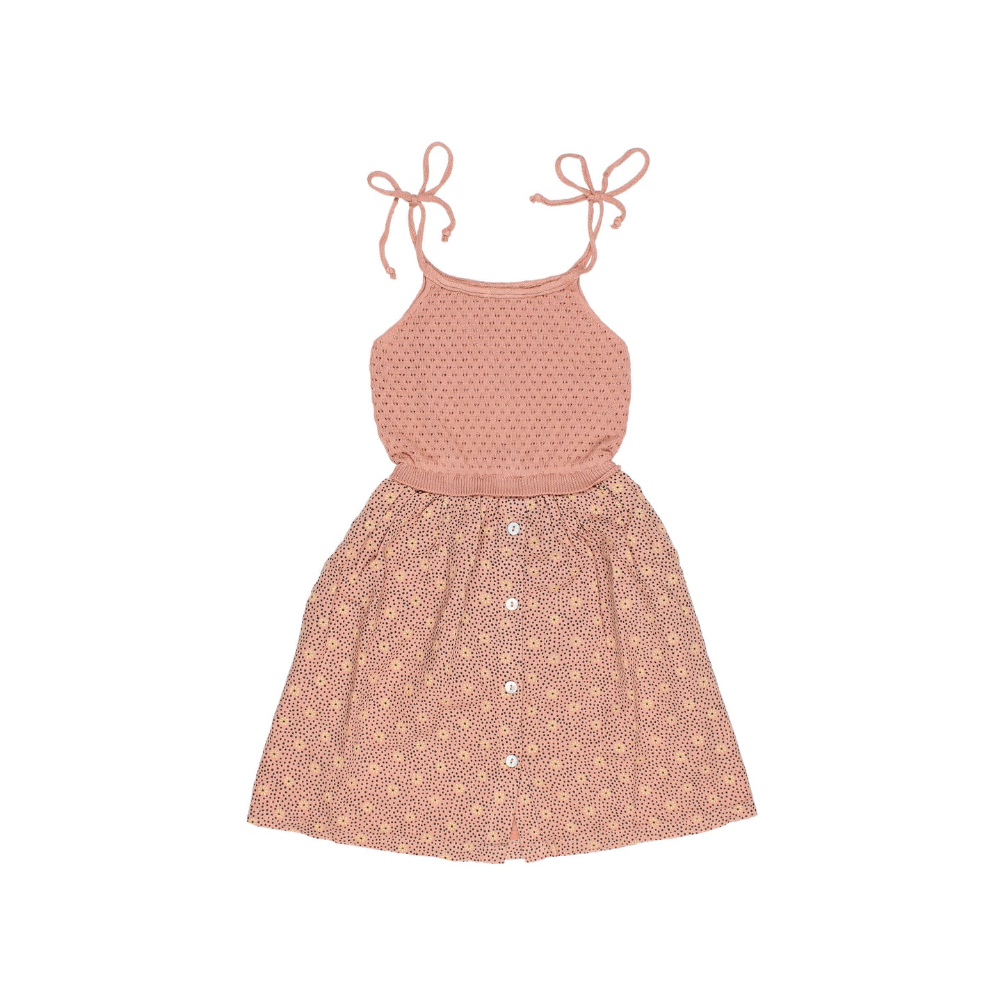 Buho Baby Sleeveless Flower Dots Dress