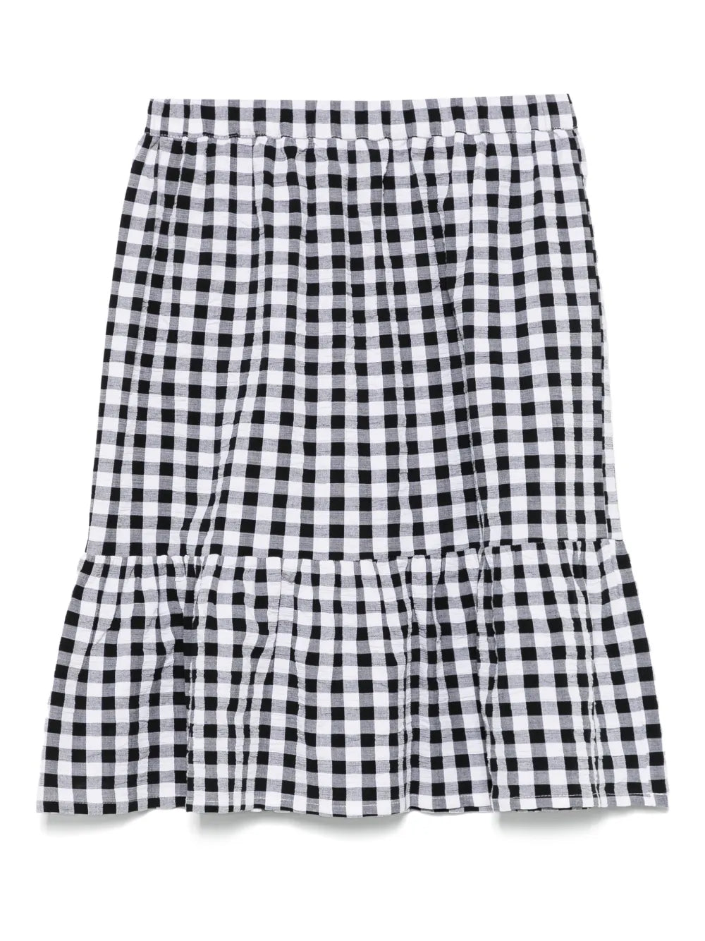 Andorine Gingham Midi Skirt