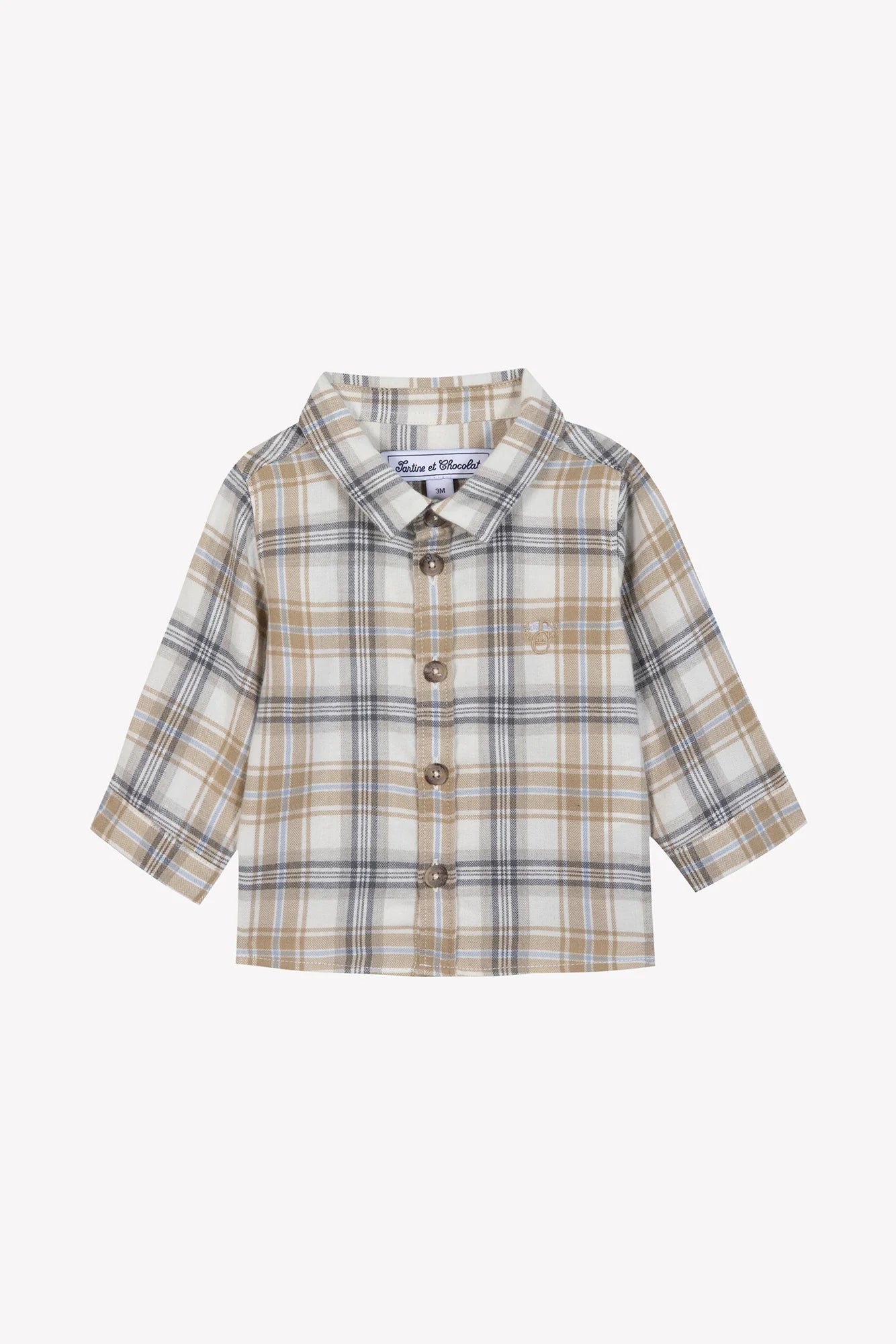 Tartine Boy's LS Plaid Button Up Shirt