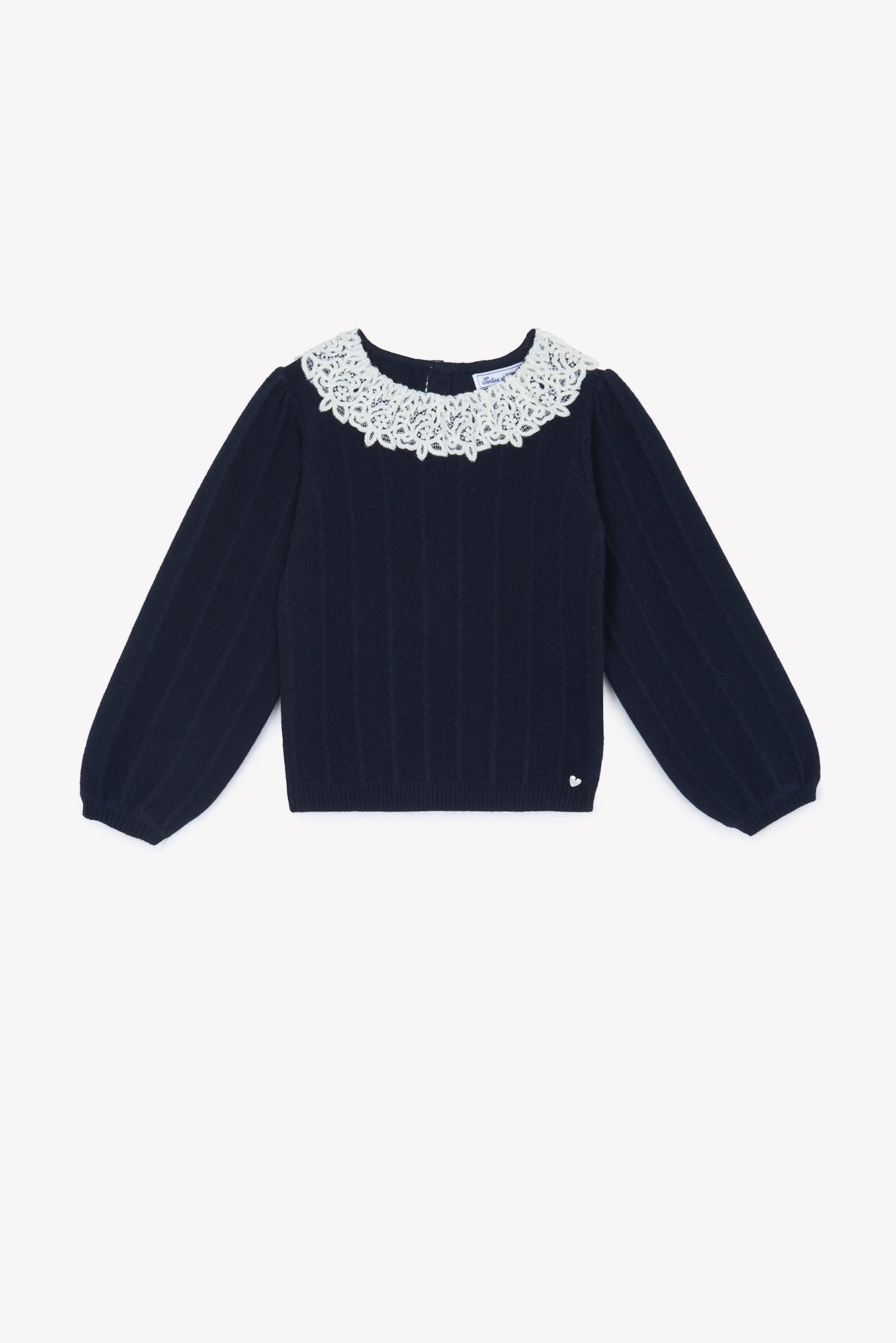 Tartine Embro Collar LS Sweater