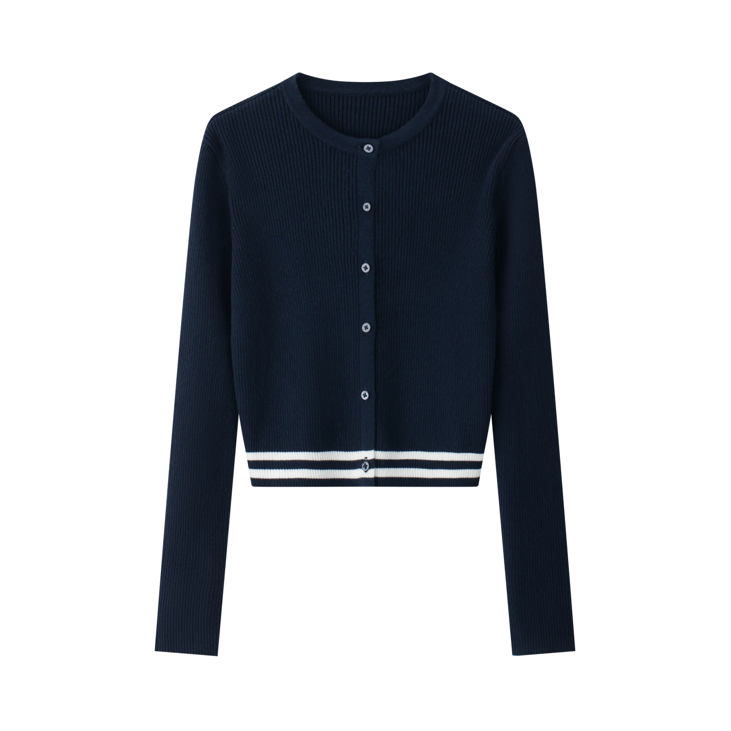 Coco Blanc Stripe Cuff Cardigan
