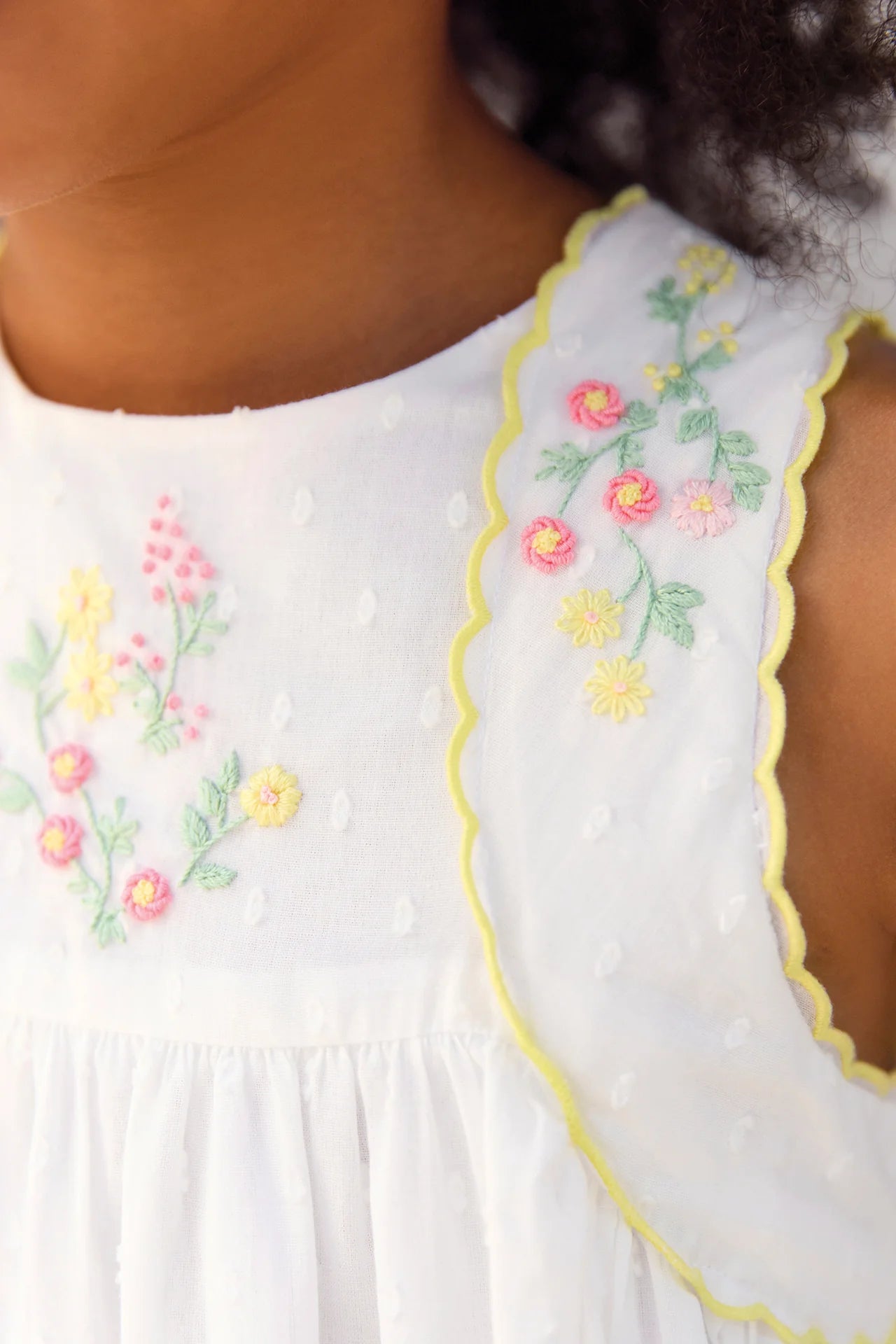 Tartine Baby Sleeveless Floral Embroidered Dress