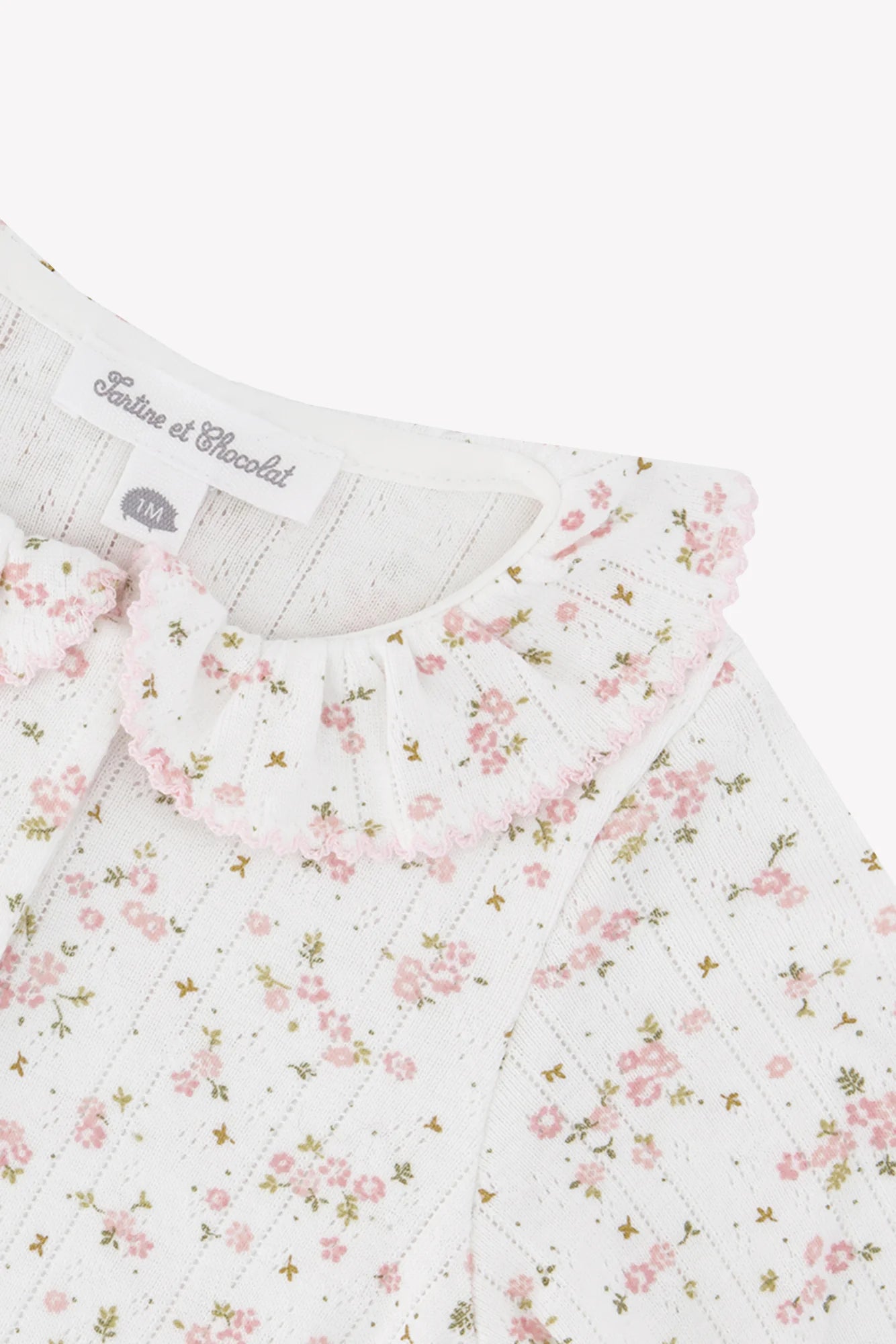 Tartine Floral Pointelle Footie