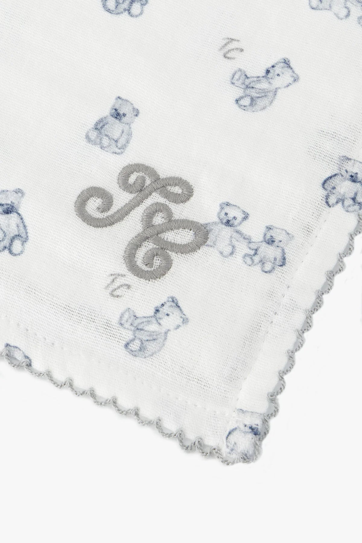 Tartine Cotton Logo Bears Blanket