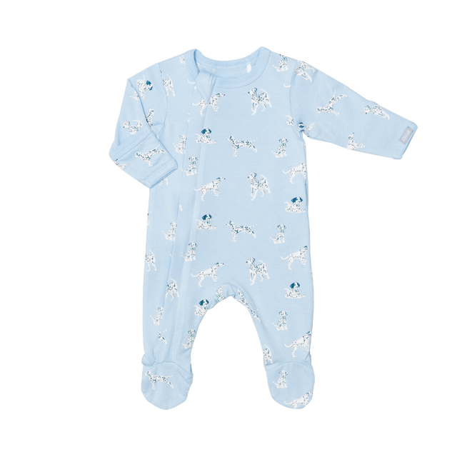 Coccoli Dalmation Modal Zipper Footie