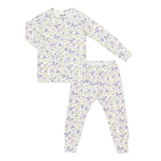Coccoli LS Violet Flowers Pajama