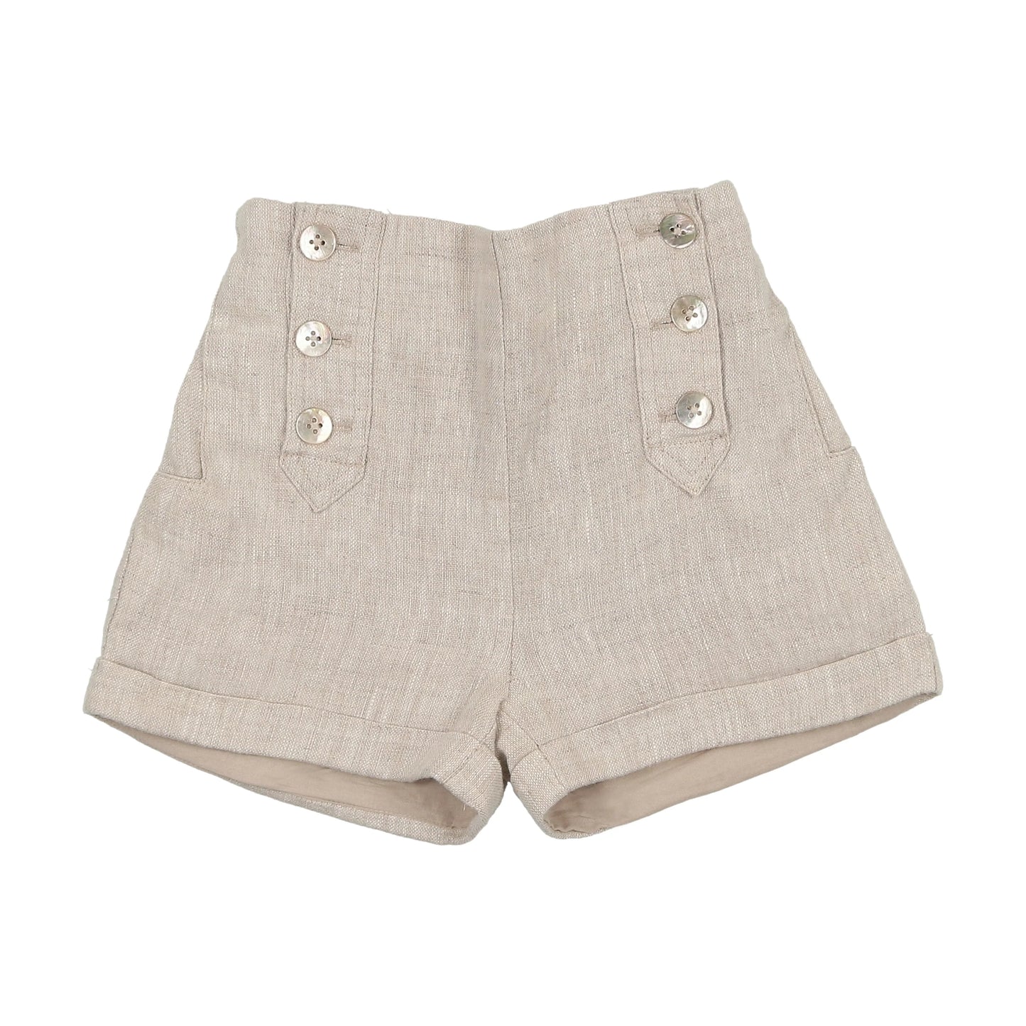 Coco Blanc Button Shorts