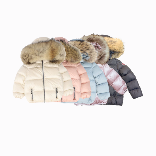 Colmar Baby Fur Trim Hooded Down Jacket | Tuesday's Child