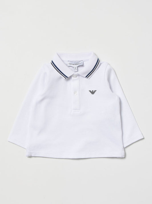 Armani Junior LS Pique Polo Shirt