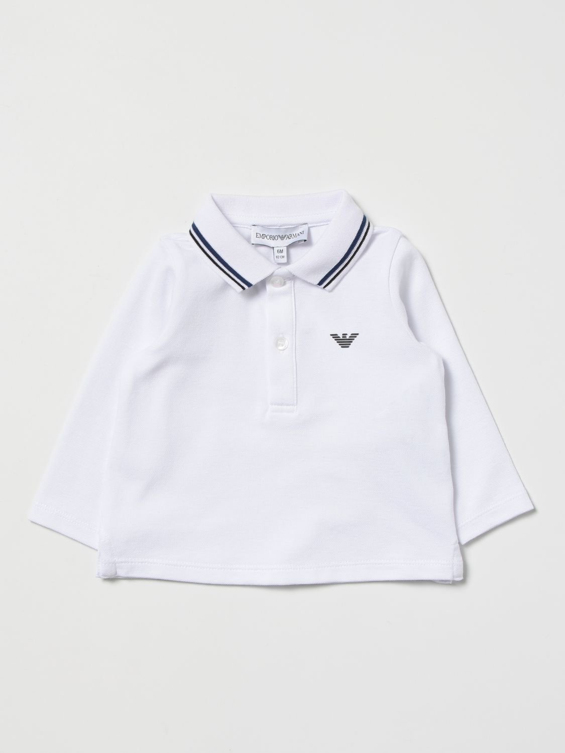 Armani Junior LS Pique Polo Shirt