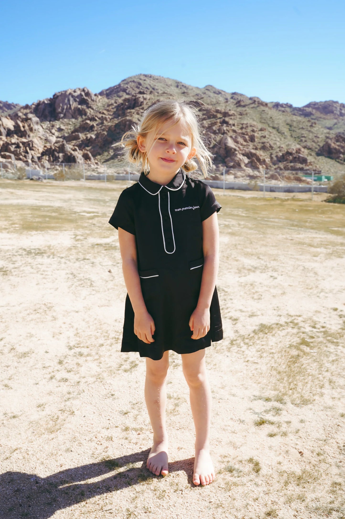 Coco Blanc Silk Shirt Dress Short
