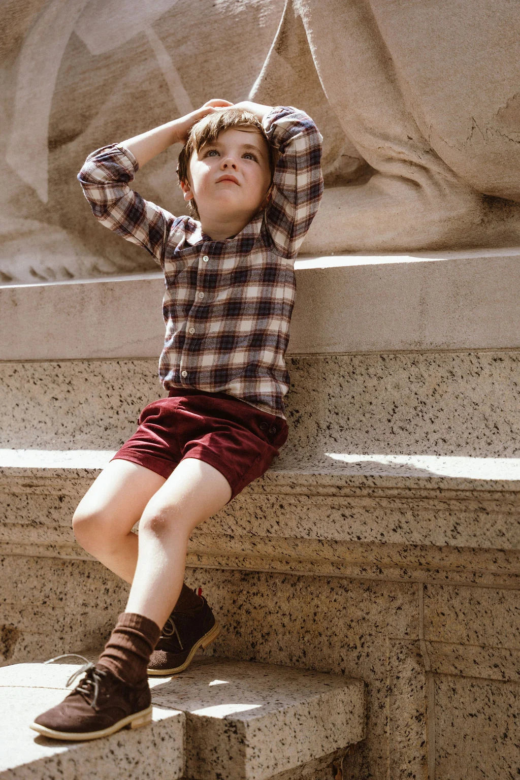 Coco Blanc Suspender Shorts