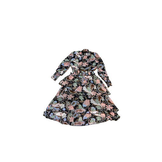 Dahlia LS Floral Ruffle Dress | Tuesday's Child