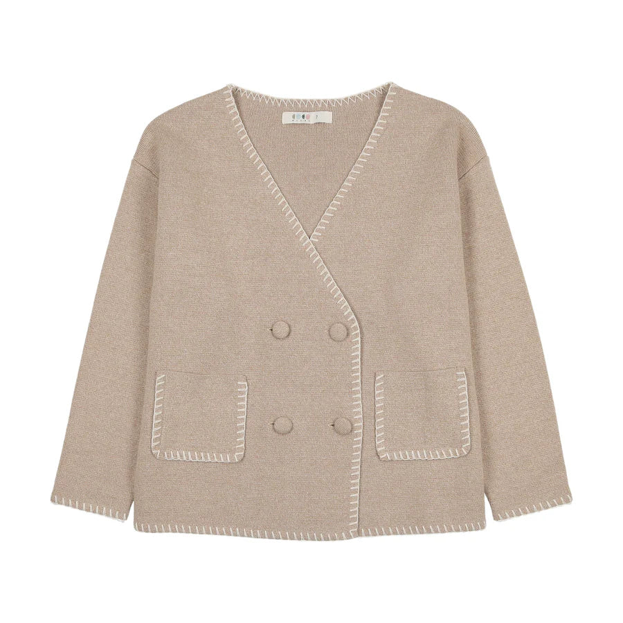 Coco Blanc Double Breasted Sweater