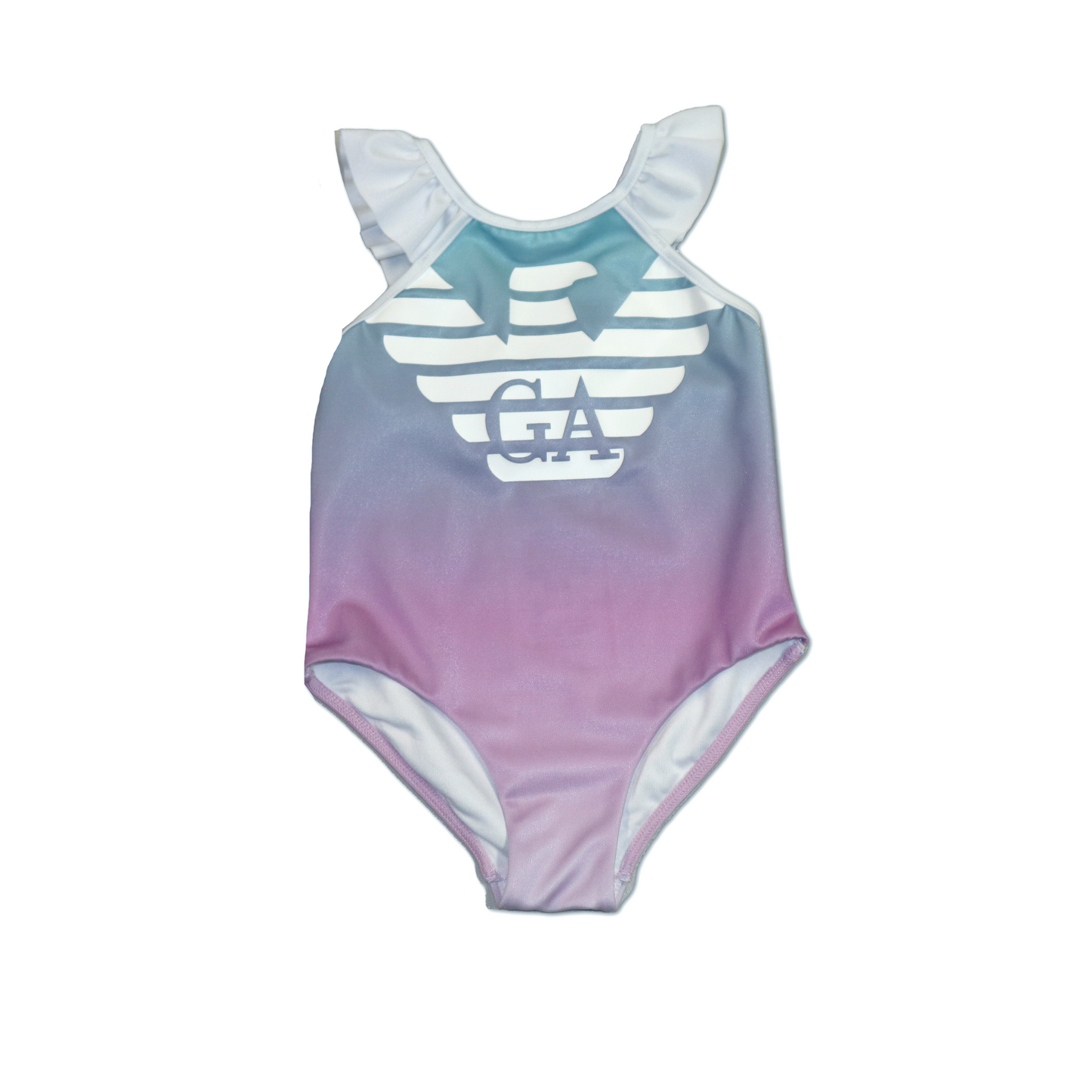 Armani Junior Girls Swim Suit w/ Large Front Eagle Logo