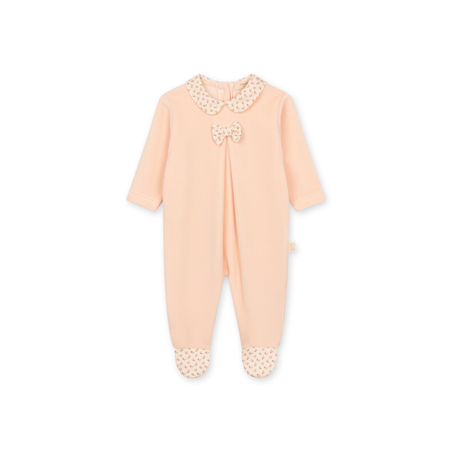 Baby Gi Heather Velour Footie