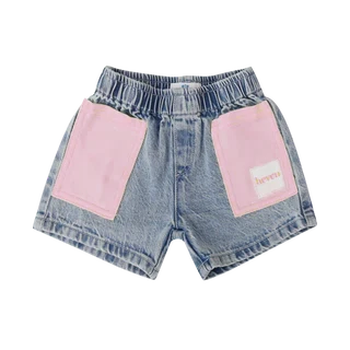 Heven Child Denim Pocket Shorts