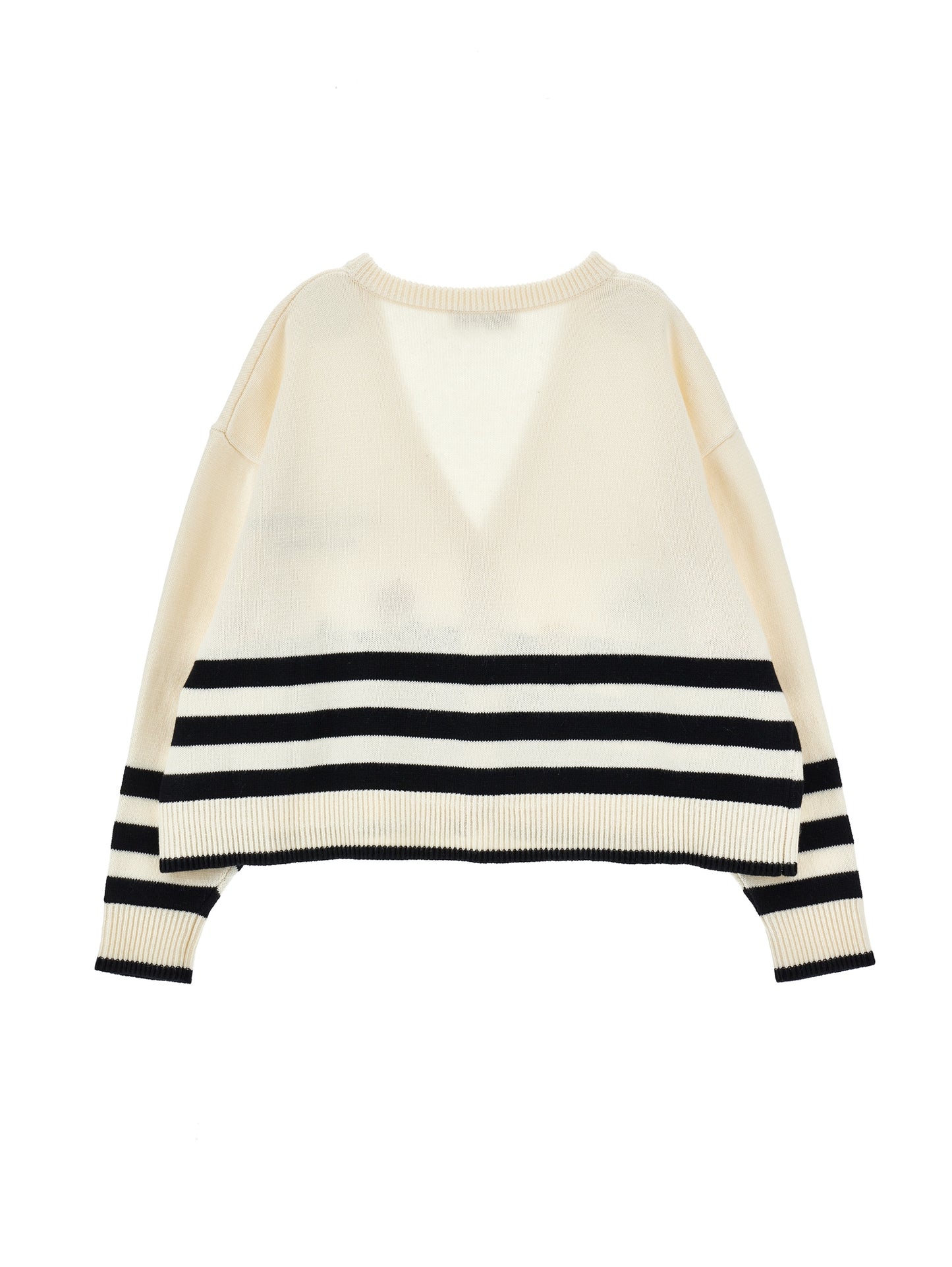 Philosophy Striped Floral Embro Cardigan