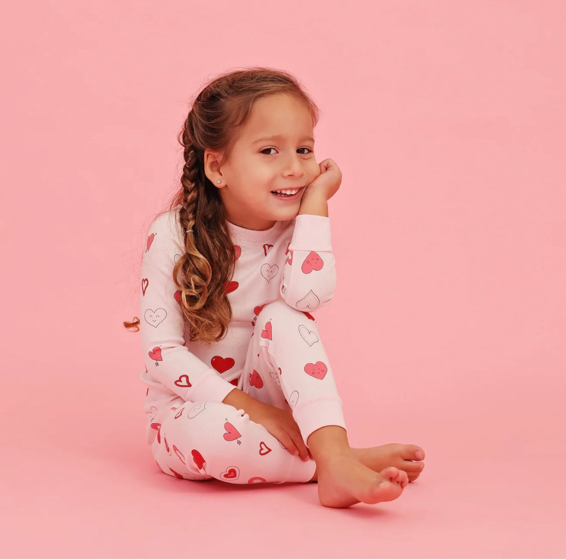 Noomie Hearts Pajama Set