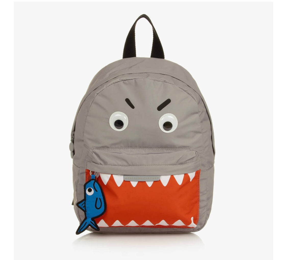 Stella McCartney Boy's Shark Face Backpack