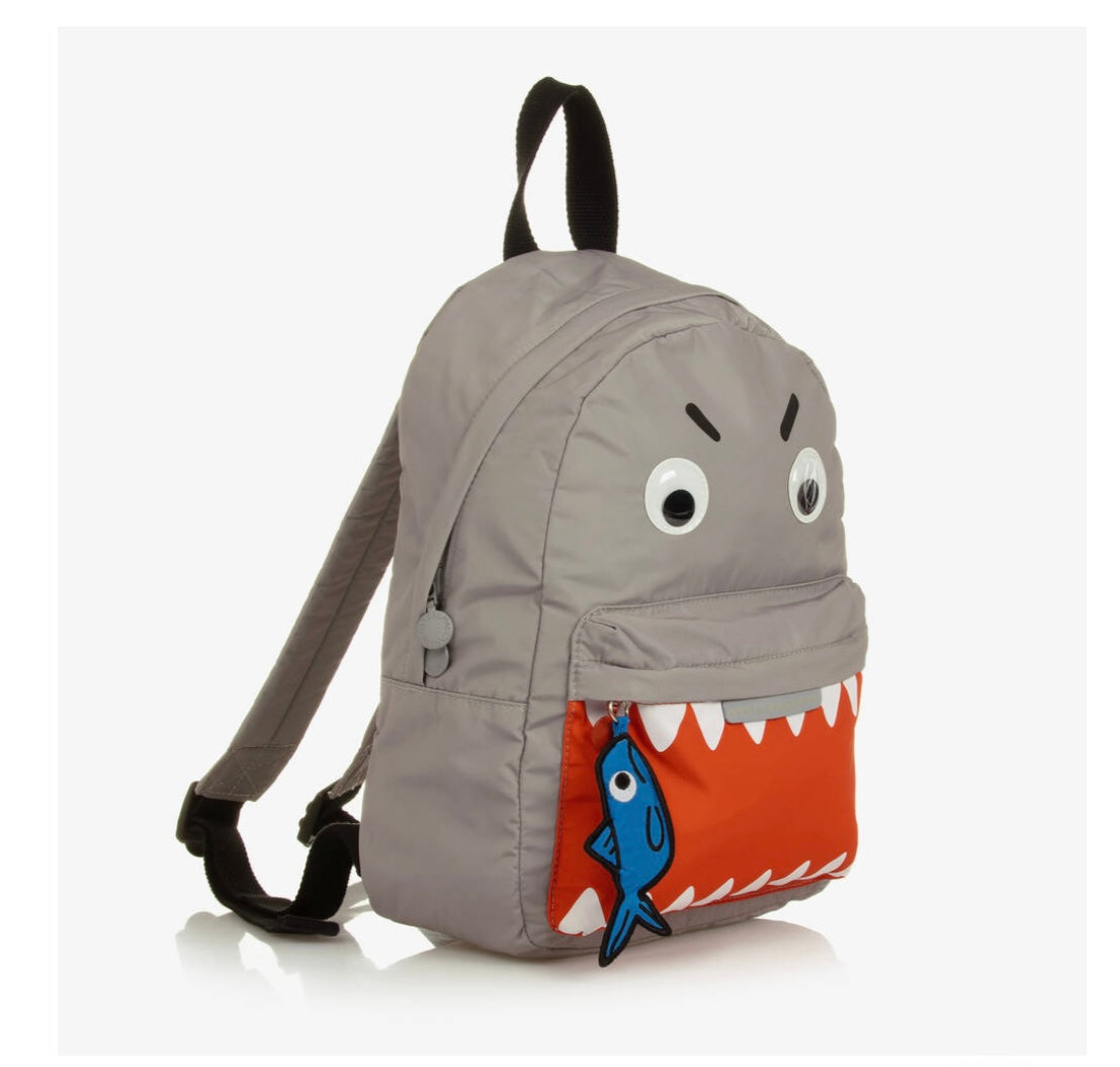 Stella McCartney Boy's Shark Face Backpack