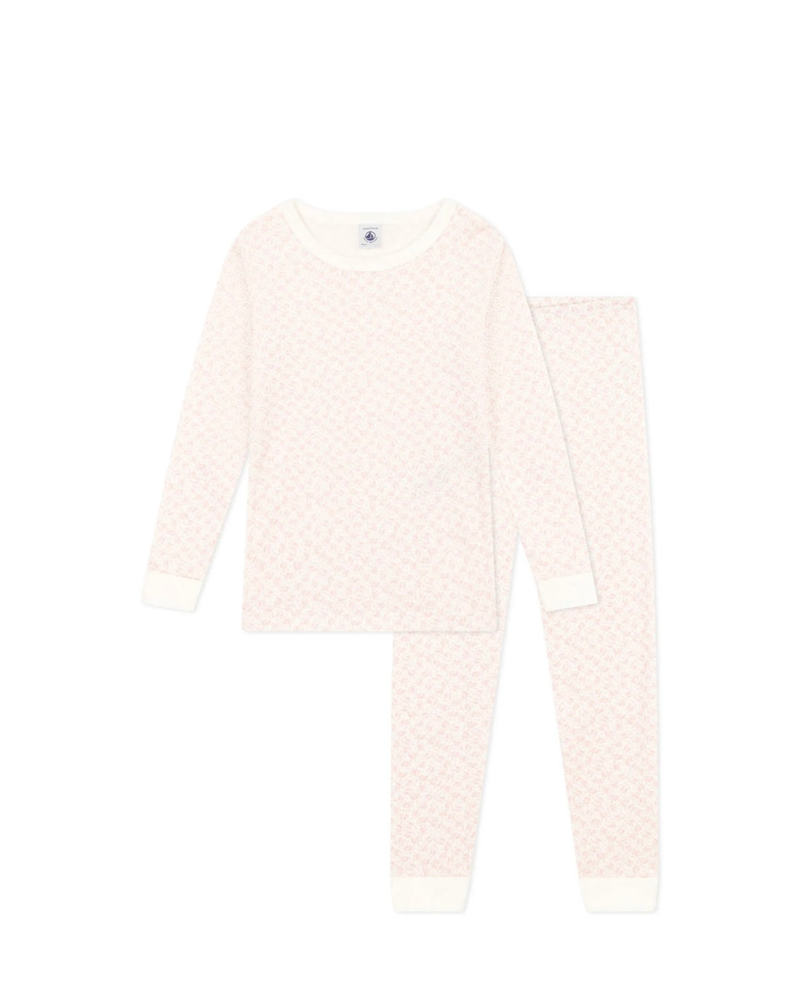 Petit Bateau Girl's LS Roses Loungewear