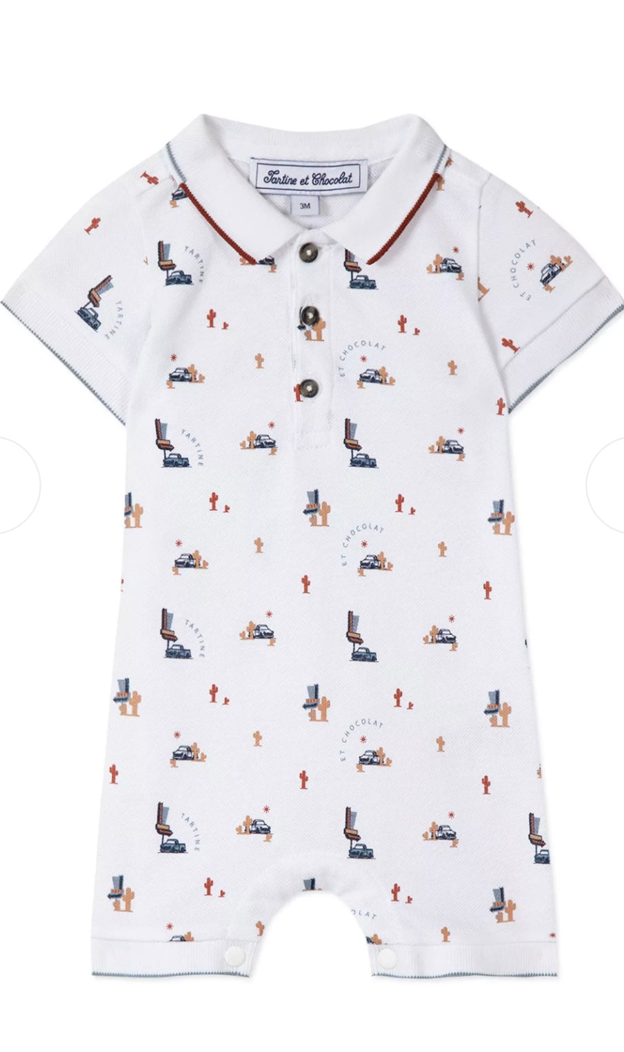 Tartine Cactus Print Baby Romper