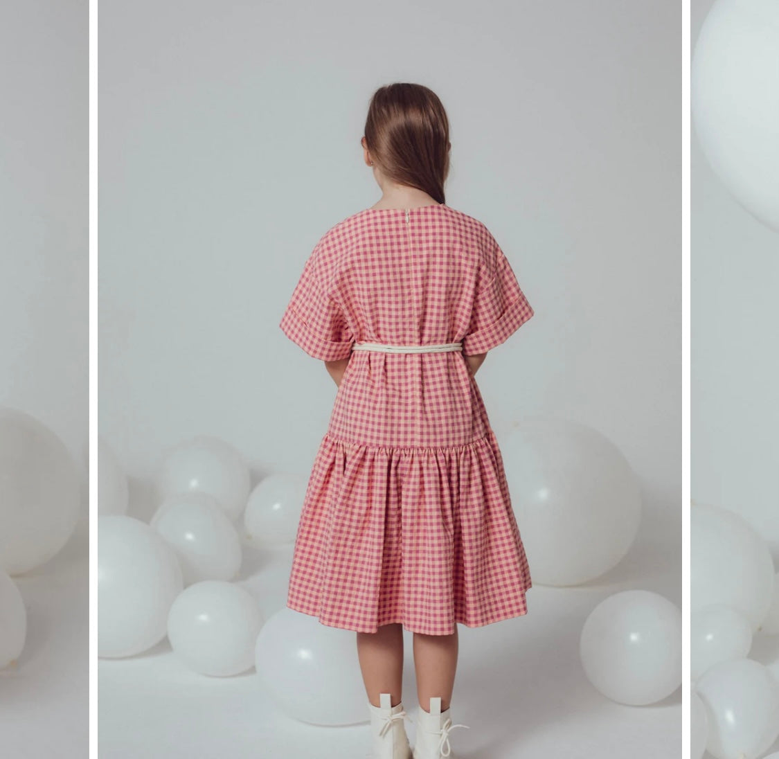 Unlabel Rose Checkered Dress