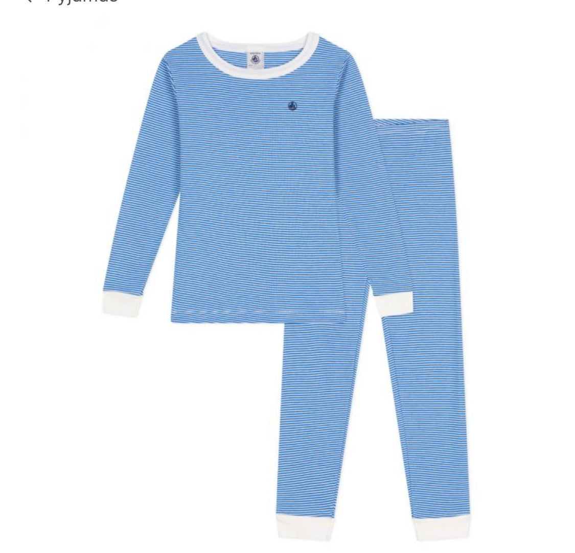 Petit Bateau Boy's LS Striped Loungewear