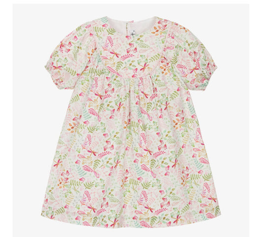 Il Gufo Hibiscus Print Dress