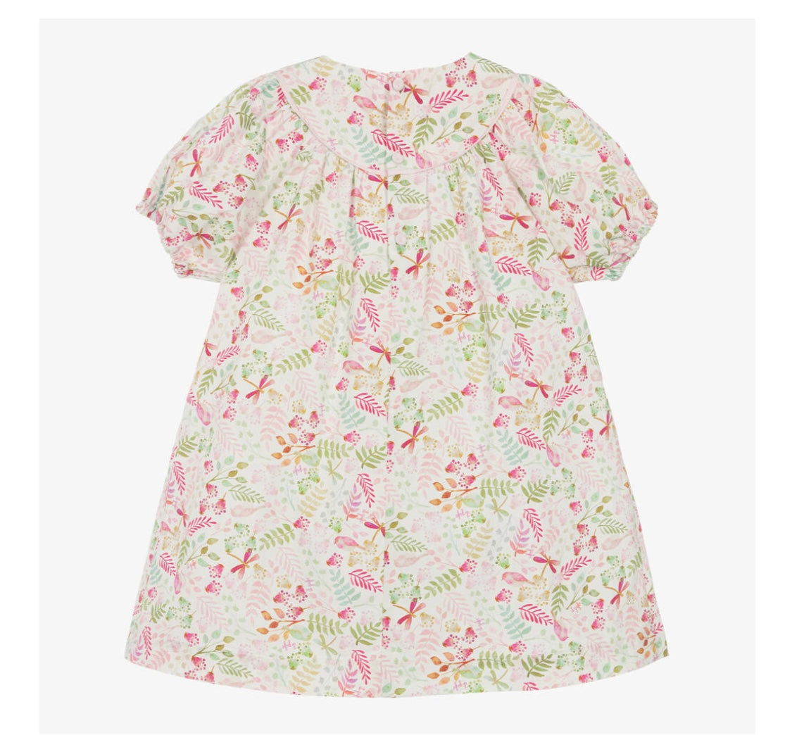 Il Gufo Hibiscus Print Dress