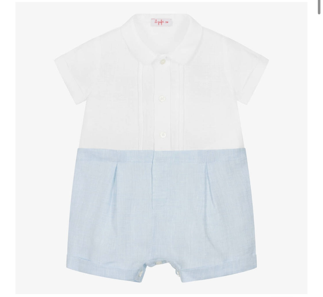 Il Gufo Baby Linen Romper