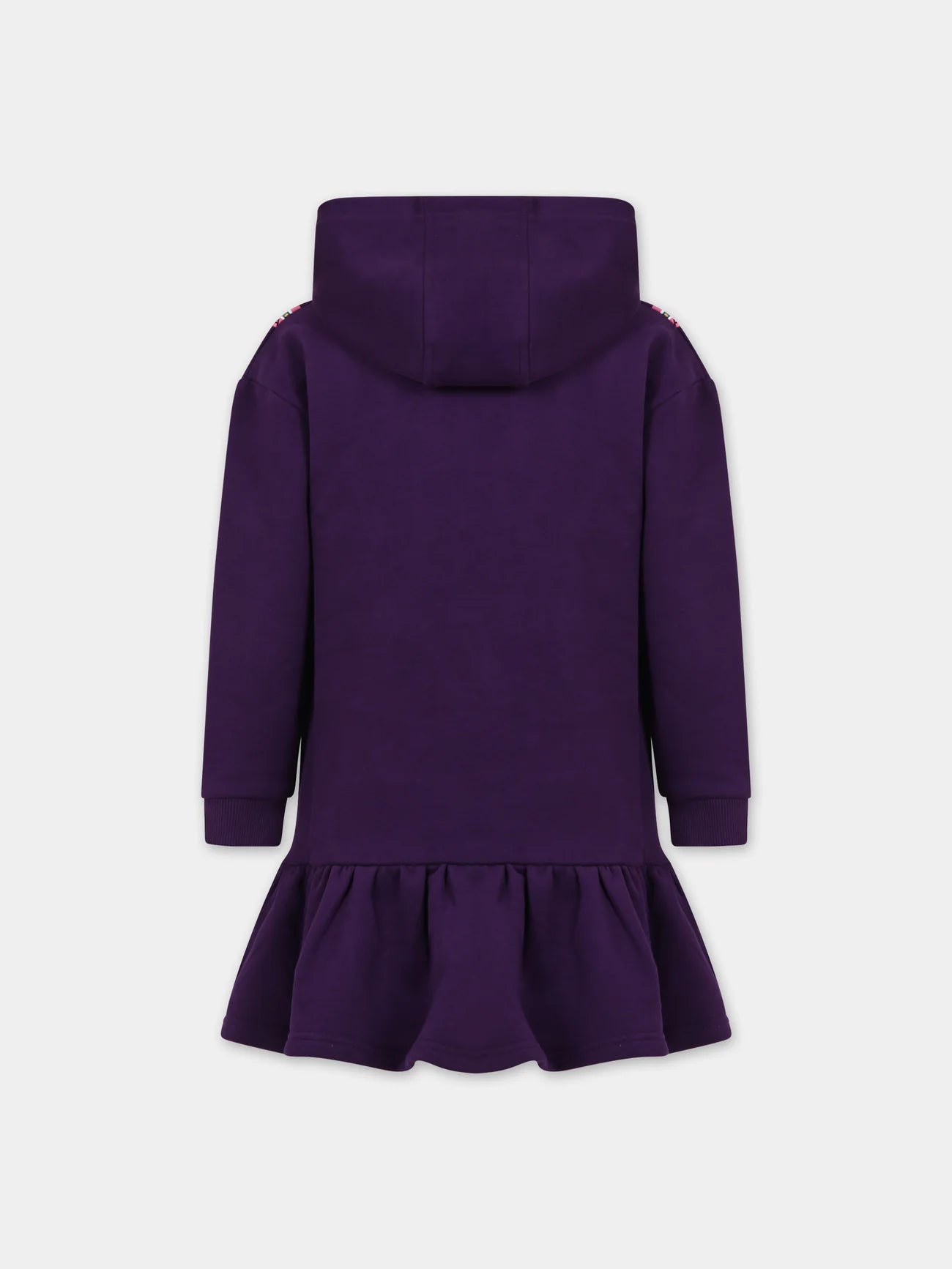 Little Marc Jacobs Fuzzy Snapshot Print Hoodie Dress