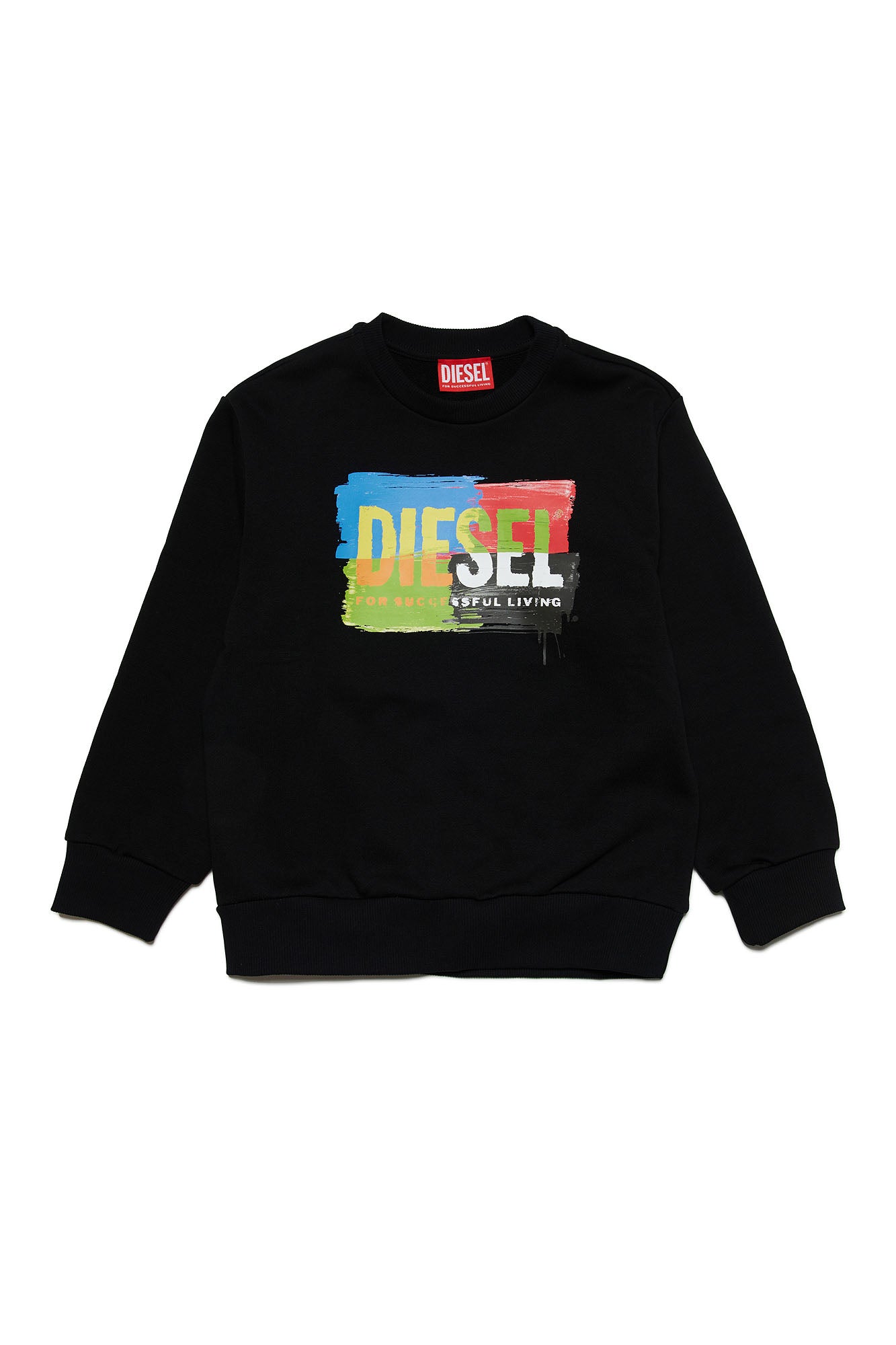 Diesel Unisex LS Pullover w/ Front Logo Print