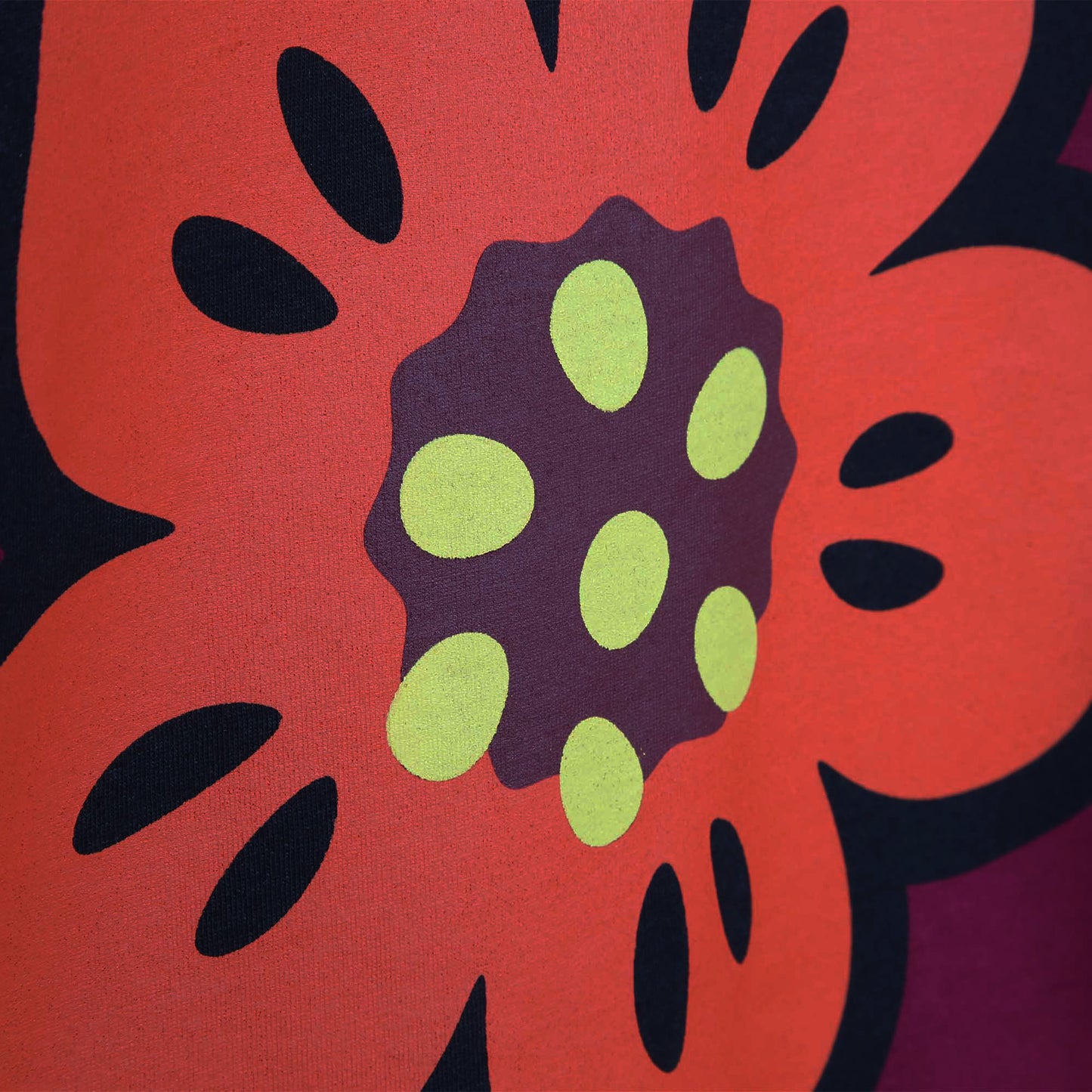 Kenzo LS Poppy Flower Print T-shirt