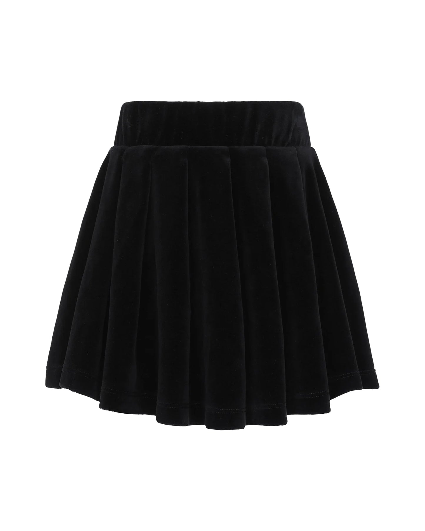 Little Parni Velour Pleated Skirt
