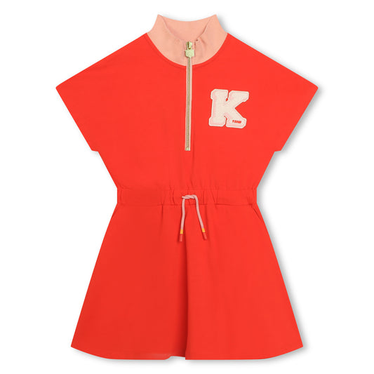 Kenzo SS Zip Up Dress w/ Terry 'K' Logo