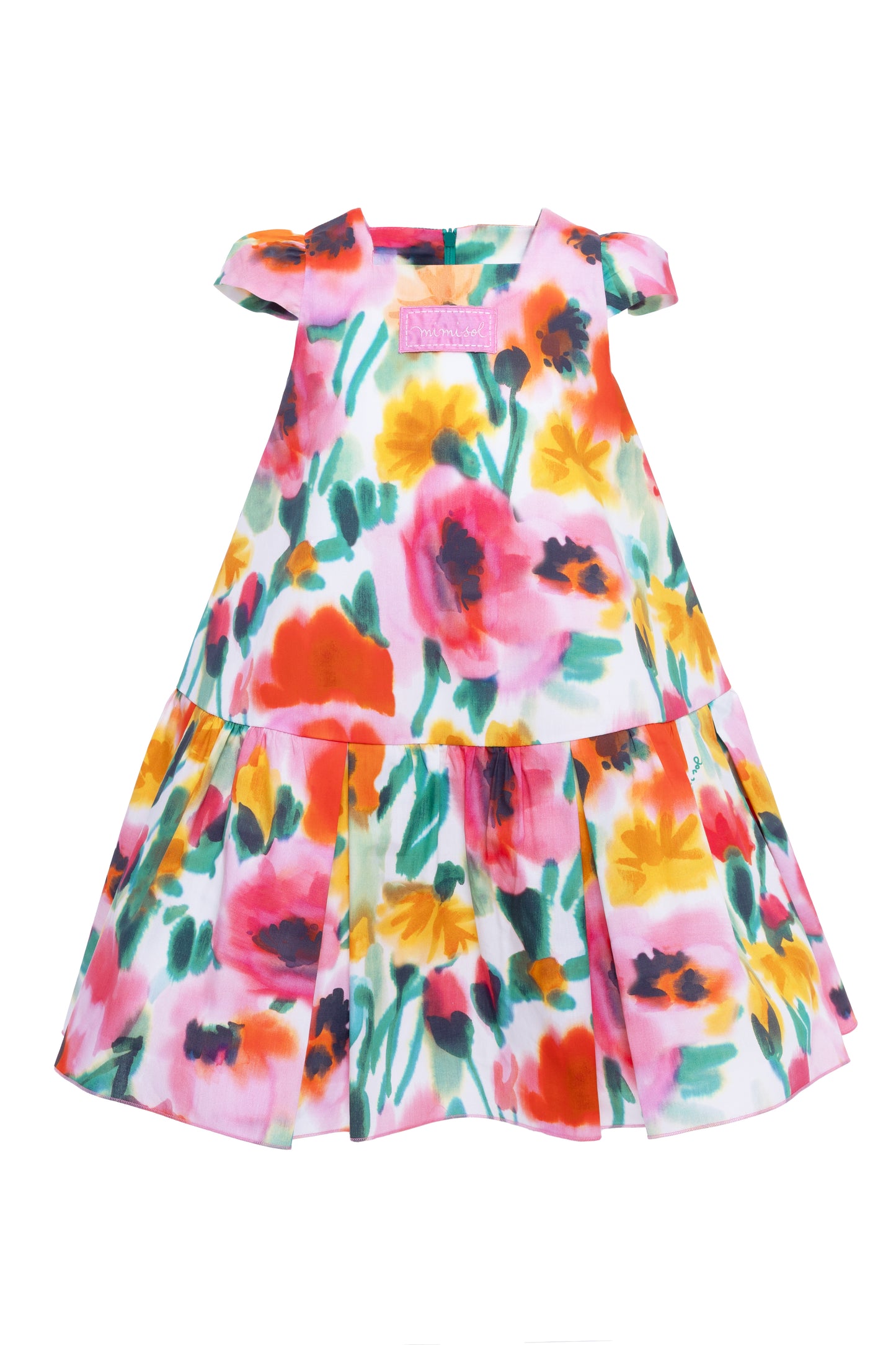 Mimisol Floral Print Cotton Dress
