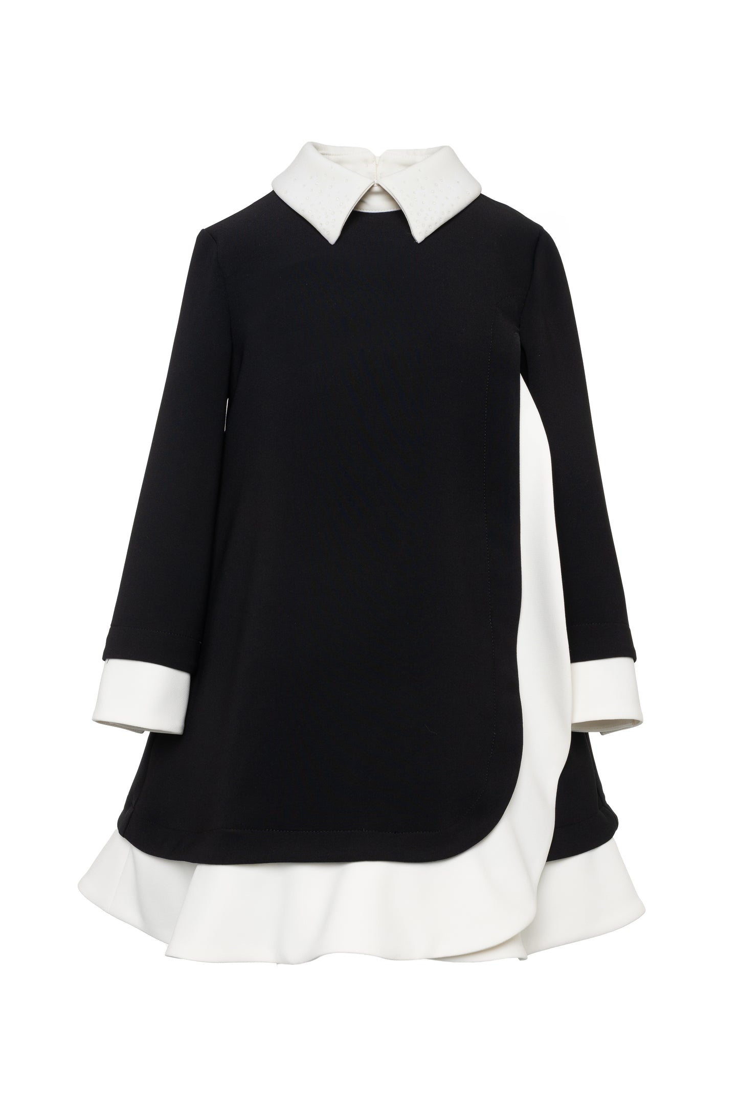 Mimisol Ruffled Crepe Long Dress