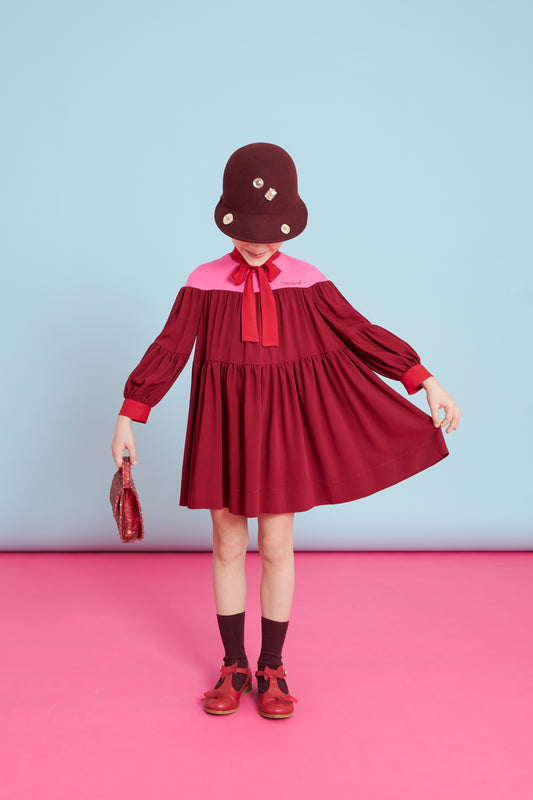 Mimisol Color-Block Viscose Dress | Tuesday's Child