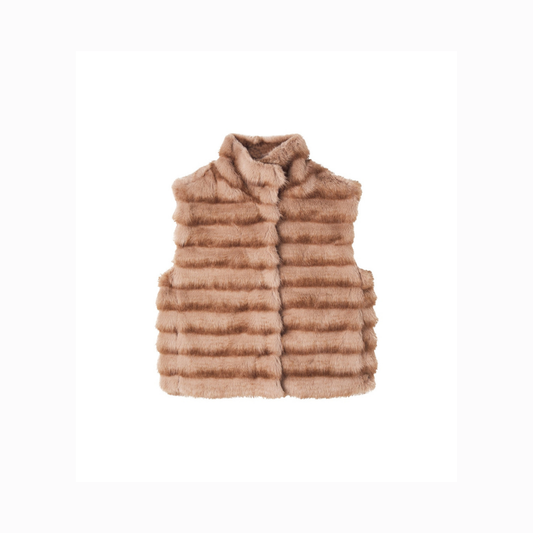 Monnalisa Plush Fur Vest | Tuesday's Child