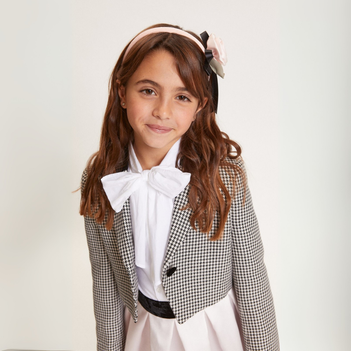 Monnalisa Spencer Herringbone Jacket | Tuesday's Child