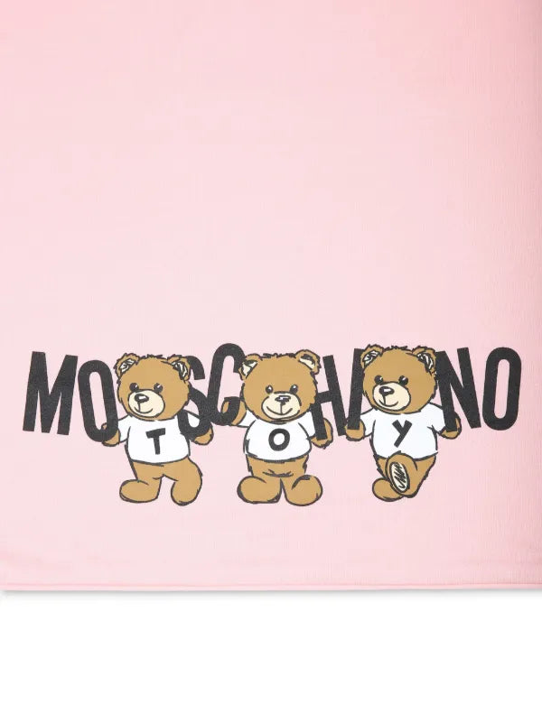 Moschino Three Bears Graphic Baby Blanket