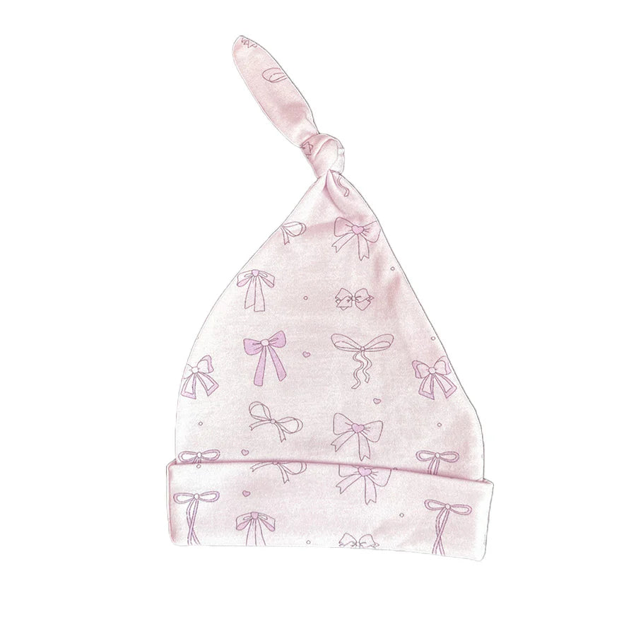 Noomie Bows Print Baby Hat